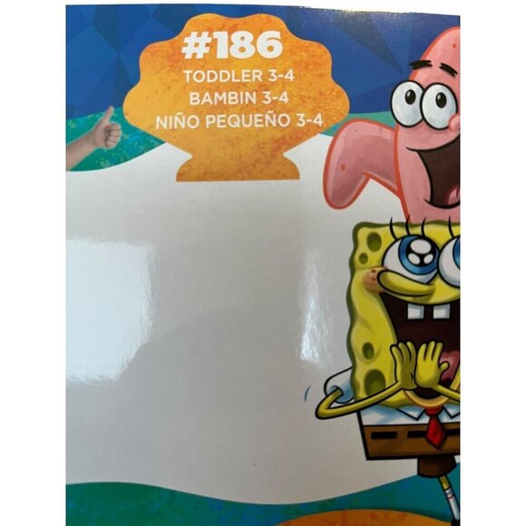 SpongeBob Squarepants Toddler 3-4 Halloween Costume, Dress Up - Picture 4 of 7